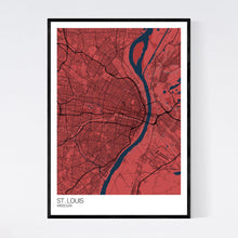 Load image into Gallery viewer, St. Louis City Map Print