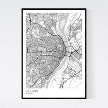 Load image into Gallery viewer, St. Louis City Map Print