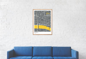 Map of St. Paul's, London