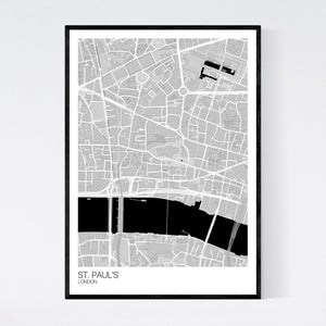 St. Paul's Neighbourhood Map Print