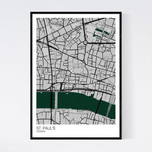 St. Paul's Neighbourhood Map Print