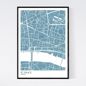 St. Paul's Neighbourhood Map Print