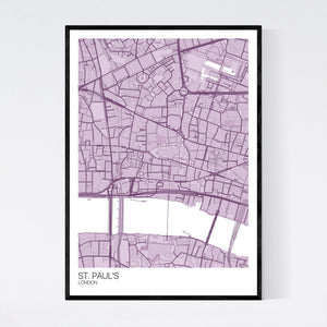 St. Paul's Neighbourhood Map Print