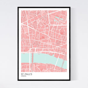 St. Paul's Neighbourhood Map Print