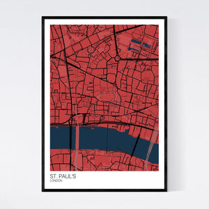 St. Paul's Neighbourhood Map Print