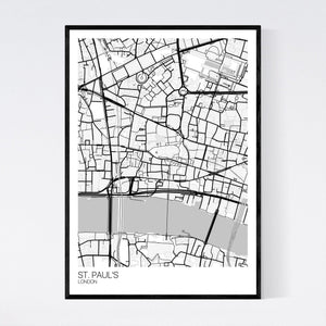 St. Paul's Neighbourhood Map Print