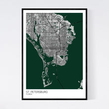Load image into Gallery viewer, St. Petersburg City Map Print