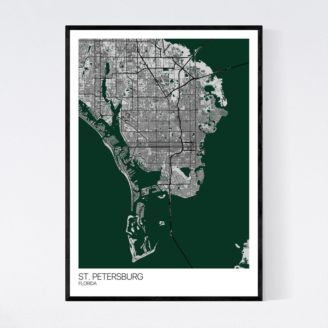 St. Petersburg City Map Print