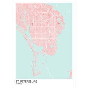 Map of St. Petersburg, Florida