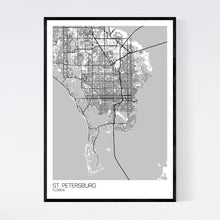 Load image into Gallery viewer, St. Petersburg City Map Print