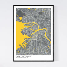 Load image into Gallery viewer, St. Petersburg City Map Print