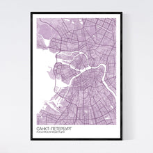 Load image into Gallery viewer, St. Petersburg City Map Print