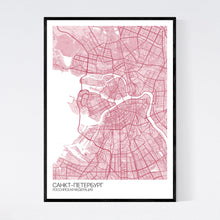 Load image into Gallery viewer, St. Petersburg City Map Print