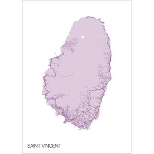Map of Saint Vincent, Saint Vincent and The Grenadines