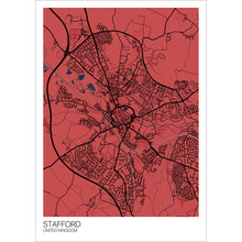 Load image into Gallery viewer, Map of Stafford, United Kingdom