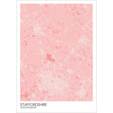 Load image into Gallery viewer, Map of Staffordshire, United Kingdom