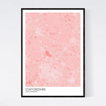 Load image into Gallery viewer, Map of Staffordshire, United Kingdom