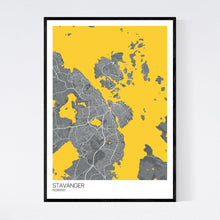 Load image into Gallery viewer, Stavanger City Map Print