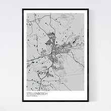 Load image into Gallery viewer, Stellenbosch City Map Print