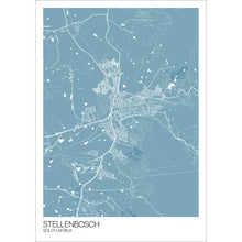 Load image into Gallery viewer, Map of Stellenbosch, South Africa