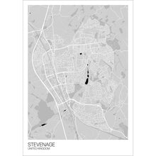 Load image into Gallery viewer, Map of Stevenage, United Kingdom