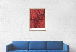 Map of Steyr, Austria