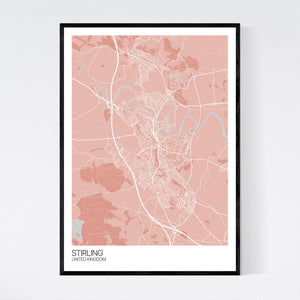 Stirling City Map Print