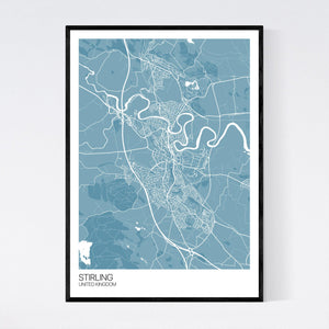 Stirling City Map Print