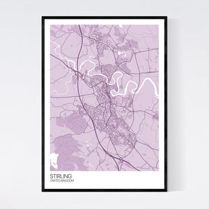 Stirling City Map Print