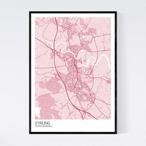 Stirling City Map Print