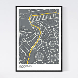 Stockbridge Neighbourhood Map Print