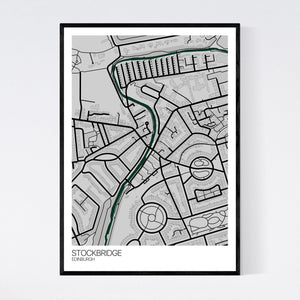 Stockbridge Neighbourhood Map Print