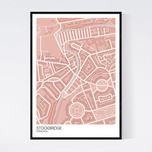 Stockbridge Neighbourhood Map Print