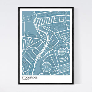 Stockbridge Neighbourhood Map Print