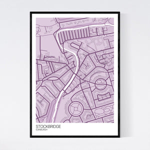 Stockbridge Neighbourhood Map Print