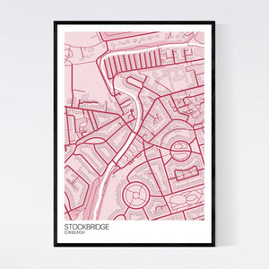 Stockbridge Neighbourhood Map Print