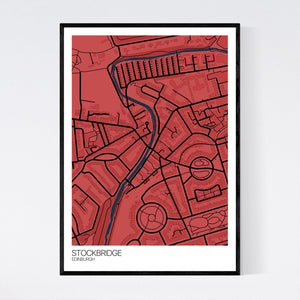 Stockbridge Neighbourhood Map Print