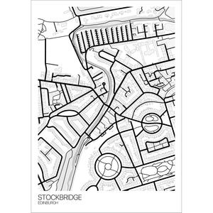 Map of Stockbridge, Edinburgh
