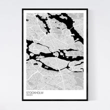 Load image into Gallery viewer, Stockholm City Map Print