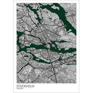 Map of Stockholm, Sweden
