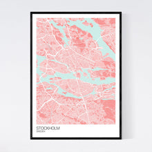 Load image into Gallery viewer, Stockholm City Map Print