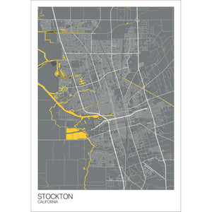 Map of Stockton, California