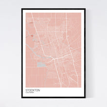 Load image into Gallery viewer, Stockton City Map Print