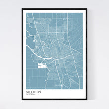 Load image into Gallery viewer, Stockton City Map Print