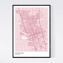 Load image into Gallery viewer, Stockton City Map Print