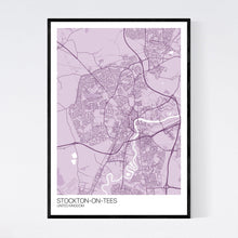 Load image into Gallery viewer, Stockton-on-Tees City Map Print