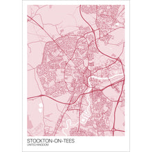 Load image into Gallery viewer, Map of Stockton-on-Tees, United Kingdom