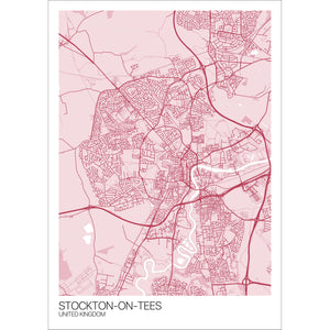 Map of Stockton-on-Tees, United Kingdom