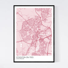 Load image into Gallery viewer, Map of Stockton-on-Tees, United Kingdom