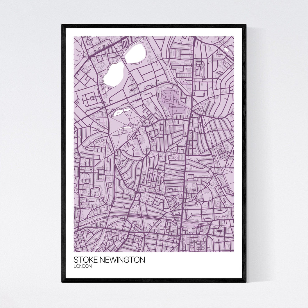 Stoke Newington Neighbourhood Map Print